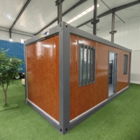 Casa Contenedor de 20 pies, Oficina Plegable con Entrepiso, Dormitorio Prefabricado Plegable para Casas Móviles en Campamentos Petroleros