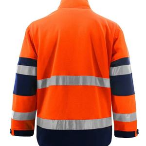 Sudadera con Capucha Personalizada con Logotipo, para Invierno, Resistente al Viento, Afelpada y Gruesa, con Franjas Reflectantes, Chaleco de Seguridad - Product Image 3