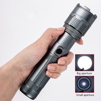 Lampe Torche LED Tactique Rechargeable Super Brillante Mini, Batterie Lithium 3.7V 28650, Portée Longue Distance 30m (Modèle 2013)