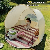Tente d'extérieur quatre saisons pour pique-niques, randonnées, plage ; Protection solaire UPF50+, installation facile sans assemblage, auvent portable