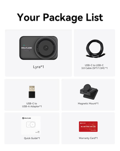 Cámara Web Hollyland Lyra 4K con Sensor de 50MP, Seguimiento por IA, Cancelación de Ruido, Receptor LARK <span class=keywords><strong>A1</strong></span> Integrado, 4K30 para YouTube - Product Image 6