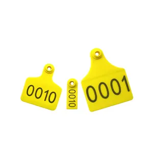JY007 Professional Custom Yellow Big Ear Tag For Cattle Cow Ox And Buffalo Identification