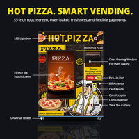 Distributeur automatique de pizzas Grabot certifié CE - Capacité de 45 articles, surveillance à distance, chariot alimentaire mobile autonome pour l'Europe