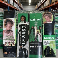 Cheveux synthétiques pré-étirés Outres Green Package en fibre résistante à la chaleur, 165g, 82 pouces, pour tresses africaines, sous licence de marque