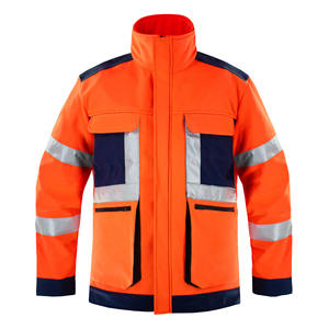 Mềm vỏ cam làm việc mặc quần áo an toàn <span class=keywords><strong>Hi</strong></span> <span class=keywords><strong>VIS</strong></span> an ninh làm việc quần áo phản quang an toàn Áo khoác mùa đông cho nam giới - Product Image 4