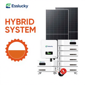 Sistema de Energía Solar Híbrido de 2kw, 3kw, 4kw, 5kw, Sistema de Energía Solar Fuera de la Red, Sistema de Energía Solar Fotovoltaica para el Hogar - Product Image 1