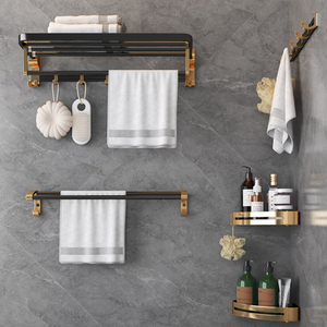 Juego <span class=keywords><strong>de</strong></span> Accesorios <span class=keywords><strong>de</strong></span> <span class=keywords><strong>Baño</strong></span> <span class=keywords><strong>de</strong></span> Lujo Moderno, Acabado en Níquel Cepillado y Cromo, Incluye Toallero <span class=keywords><strong>de</strong></span> Metal y Cerámica <span class=keywords><strong>para</strong></span> Casa, Hotel, Apartamento - Product Image 3