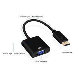 Kabel konverter adaptor <span class=keywords><strong>display</strong></span> DP ke VGA untuk macbook ke HDTV - Product Image 3