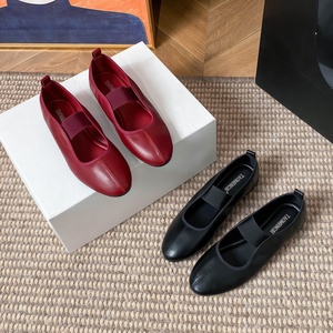 Chaussures plates Mary Jane de luxe pour femme, style Yixinda Grape Mom, à bout rond, avec bande élastique, confortables, couleur unie, collection <span class=keywords><strong>Printemps</strong></span> - Product Image 3