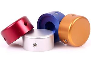 Boutons de volume personnalisés en dôme doré, usinage CNC, aluminium anodisé, potentiomètre de pédale de guitare, interrupteur au pied, fil EDM - Product Image 1