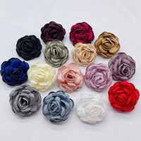 Aksesoris DIY Bunga Kain 3D, Bunga Kain Chiffon 5cm, Aksesoris Rambut, Penutup Kepala