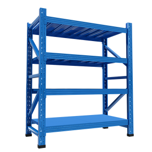 رف تخزين للمستودعات، رف متعدد الطبقات، رف عرض، رف مستودعات شديد التحمل، بالجملة، رف حديدي لغرفة التخزين المنزلية - Product Image 2