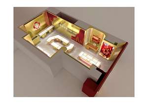 Vitrina Romántica Rosa para Exhibición de Joyería, Mostrador para Exhibición de Joyas, Vitrina para Tienda de Joyería y Expositor - Product Image 5