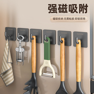 Magnetic Hooks For 304 Stainless Steel Refrigerator Door Wall Mount Punch Free Adhesive Storage Hooks - Product Image 5