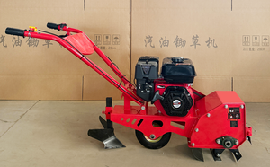 Motocultor a Gasolina de Empuje Manual, Máquina <span class=keywords><strong>Desbrozadora</strong></span> y Cultivadora <span class=keywords><strong>con</strong></span> Abridor de Surcos, Escardadora y Timón Rotativo - Product Image 6