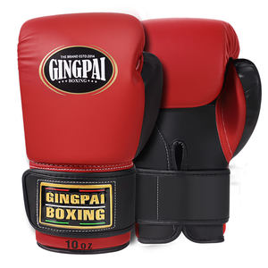 ถุงมือชกมวย GINGPAI Professional ขนาด 10 ออนซ์ 16 ออนซ์ - ถุงมือหนังระบายอากาศสำหรับผู้ใหญ่ ใช้ได้ทั้งชายและหญิง เหมาะสำหรับฝึกซ้อมมวยไทย ซานด้า และการต่อสู้กลางแจ้ง - Product Image 5