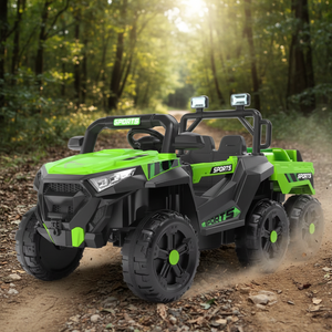 <span class=keywords><strong>Voiture</strong></span> télécommandée tout-terrain électrique à quatre roues motrices pour enfants, pour deux enfants de 1 à 8 ans, jouet en plastique pour bébé - Product Image 3