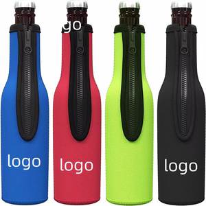 Promotion : Housse isotherme pour bouteille de bière avec fermeture éclair – Design moderne et simple, options multicolores, idéale pour les cadeaux créatifs - Product Image 1