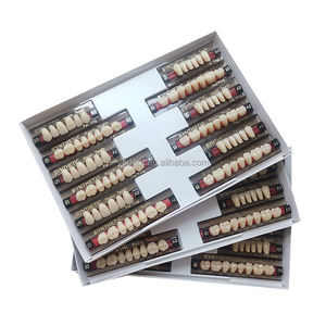 Dents en résine acrylique synthétique supérieures et inférieures, antérieures et postérieures, pour prothèses dentaires flexibles et fixes, manuelles - Product Image 1
