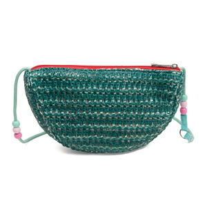 Sac à bandoulière demi-lune en forme de tranche de pastèque avec fermeture éclair, idéal pour les vacances d'été, souvenir, cadeau, logo personnalisé - Product Image 5