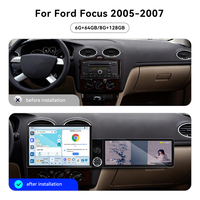 ZWNAV Écran 13,1" + 12,3" pour Ford Focus 2005-2007 Android 15 Carplay Autoradio DSP GPS Multimédia Stéréo 4G WiFi OEM