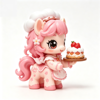 Figurine de Cheval Rose en PVC Personnalisable et Amusante, Boîte Mystère 9cm, Jouet Promotionnel, Figurine de Collection Designer, Cadeau, Jouet d'Art, Collections