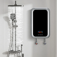 Chauffe-eau électrique instantané sans réservoir 220-240V 4.5KW pour toute la maison, affichage numérique LED, économie d'énergie, pour garage, camping-car, hôtel