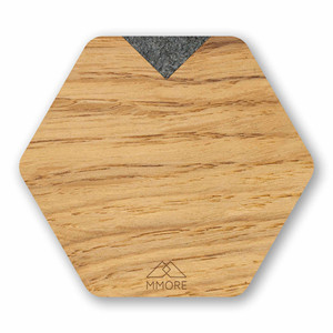 Sottobicchieri in Legno Personalizzati - Quercia / Set di 4 Sottobicchieri - Product Image 2