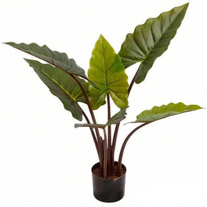 <span class=keywords><strong>Planta</strong></span> Artificial de Taro Arcoíris de Hojas Anchas, Duradera, de Plástico, para Decoración de Interiores y Exteriores, Sala de Estar y Hogar - Product Image 6