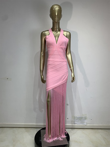 <span class=keywords><strong>Abito</strong></span> <span class=keywords><strong>da</strong></span> donna senza maniche, sexy, con scollo a V, con nappe, aderente, elegante, <span class=keywords><strong>da</strong></span> <span class=keywords><strong>sera</strong></span>, per feste, di alta qualità, per club, compleanno - Product Image 6