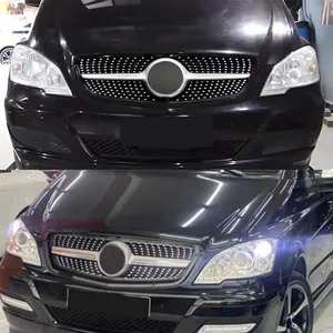 Grille d'entrée avant StarNav pour W639 Viano/Vito 2011-2014, style amélioré, kit carrosserie tuning avec maille centrale - Product Image 5