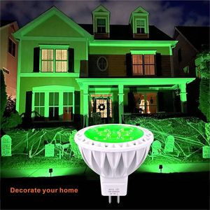 Éclairage de Noël moderne pour l'extérieur, jardin, arbre, <span class=keywords><strong>piscine</strong></span>, ampoules <span class=keywords><strong>LED</strong></span> MR16 vertes 5W, projecteur - Product Image 5