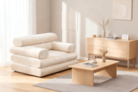 Canapés de sol en mousse haute densité avec fonction massage, vente en gros directe usine, pour salon, appartement, école, sous-sol