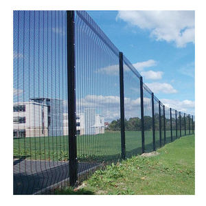 358 Anti Climb Security Fence PVC Coated Iron Panel <b>Grid</b> with Heat Treated Frame and 3D Modeling for Home Commercial Outdoor Use - Product Image 3