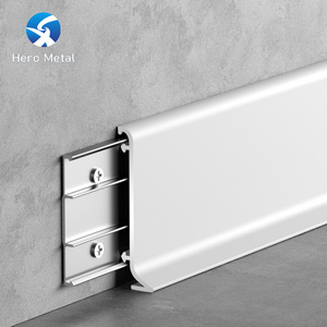 <strong>2026</strong> Hot Selling Industrial Polished Colorful Metal Skirting Board <strong>Aluminium</strong> Baseboard-Eco-Friendly Durable Free Sample - Product Image 4