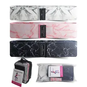 Conjunto de 3 bandas de treinamento de forças elásticas para ioga, faixa de suporte de resistência para treinamento de pernas, faixas de fitness