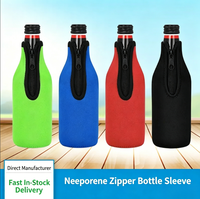 Manchons isolants pour bouteilles de bière en néoprène épais, faits main, imprimés UV, avec ouvre-bouteille intégré, pour l'été, cadeaux promotionnels d'affaires