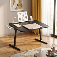 Table de chevet pliable réglable en hauteur avec tiroir, design ergonomique, bureau portable pour chambre à coucher