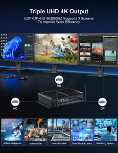 Mini PC industrial sin ventilador: <span class=keywords><strong>Intel</strong></span> 2,5, LAN dual de G, 6 * COM, temperatura amplia: -20 ~ 60 °C para automatización y control - Product Image 2