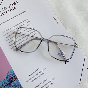 Montures de lunettes T2-1007 irrégulières en TR90, monture complète, anti-lumière bleue, lunettes d'ordinateur unisexe, verres en acétate, origine Taizhou - Product Image 1