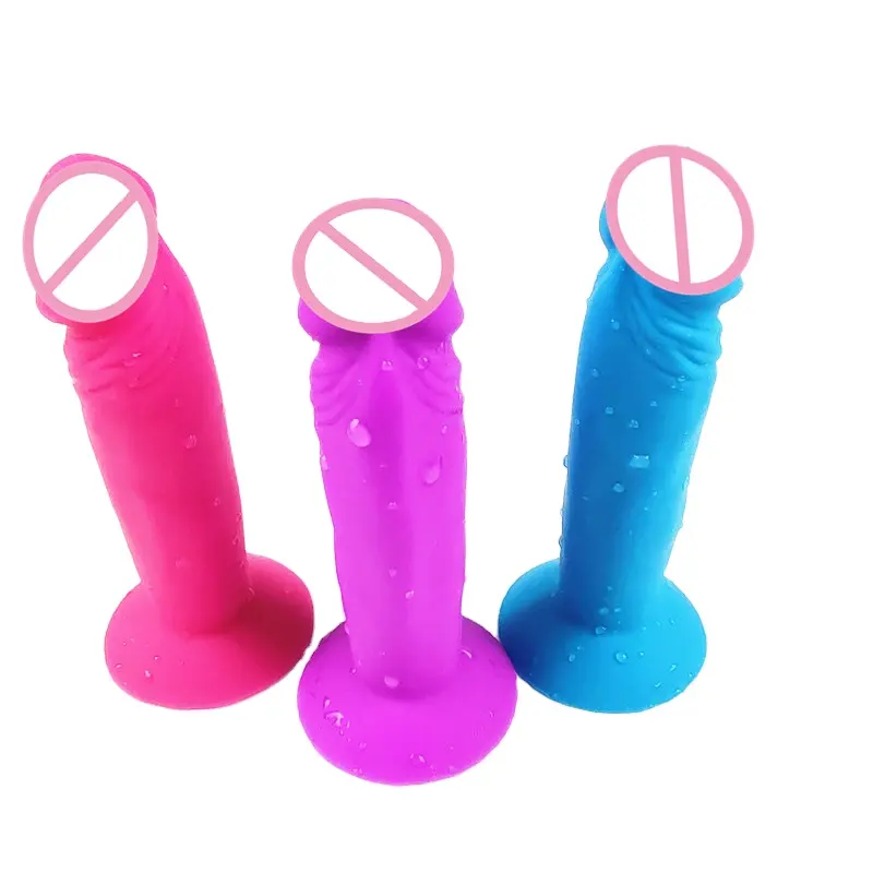 Presente brinquedos pênis para Mulheres Iniciante Silicone realista dildo Com forte mini dildo