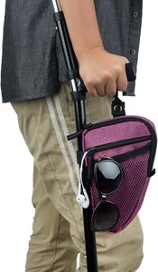 Muestra Gratuita de Muletas de Antebrazo, Muletas de Agarre Ajustables, Ergonómicas, de Aleación de Aluminio, Bastón Alternativo para Caminar con Bolsa - Product Image 6