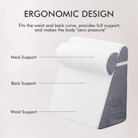 Ergonomisches Gewebtes Memory-Schaum Orthopädisches Verstellbares Bettkeil-Kissenset mit Abnehmbarem & Waschbarem Bezug zur Linderung von Rücken- und Beinschmerzen