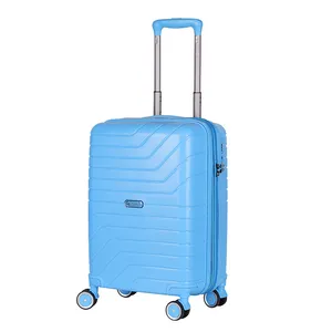 OEM ODM Factory Wholesale PP Luggage Travel Lightweight Trolley Luggage Hard Shell Carry on Luggage Suitcase