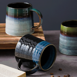 <b>Large</b> Capacity Cartoon Style Ceramic Stoneware Mug Coffee Tea Food Safe Dishwasher Microwave Safe Reusable Business <b>Gifts</b> - Product Image 6