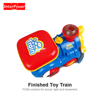 Circuit imprimé COB pour jouet de train, solution PCBA, circuit imprimé musical, sonore et lumineux, cadeau de Noël, puce IC, carte mère personnalisée