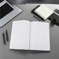 Cahier Personnalisé Simple à Couverture Souple en Papier Format A5, Reliure Thermique, pour Fournitures Scolaires et Promotions