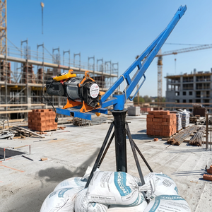 Minigrúa de Techo para Elevación de Materiales en Construcción, Sistema Eléctrico de Elevación con Carretilla, Manejo Seguro de Hormigón, Motor 300 - Product Image 5