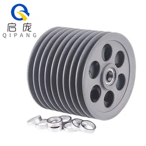 齐邦OD120mm高精度硬质氧化轮铝合金陶瓷涂层导轮导轮导丝轮