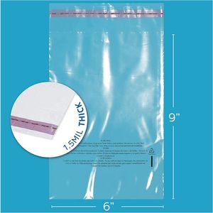 Polisacco in Cellophane personalizzato confezione poli sacchetto di plastica trasparente Opp con avvertenze di soffocamento borse per l'imballaggio di magliette per abbigliamento - Product Image 5